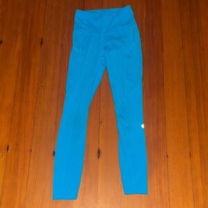lululemon athletica size 0 pants turquoise Blue Leggings